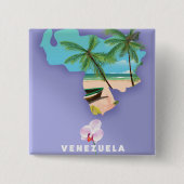 Venezuela-Karte Button (Vorderseite)