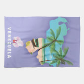 Venezuela-Karte Geschirrtuch (Horizontal)