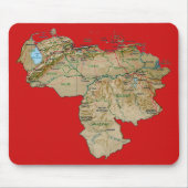Venezuela-Karte Mousepad (Vorne)