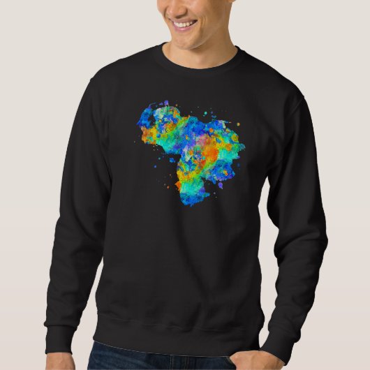 Venezuela Karte Sweatshirt (Vorderseite)