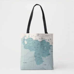 Venezuela Karte - Vintage, detaillierte Vintage Il Tasche