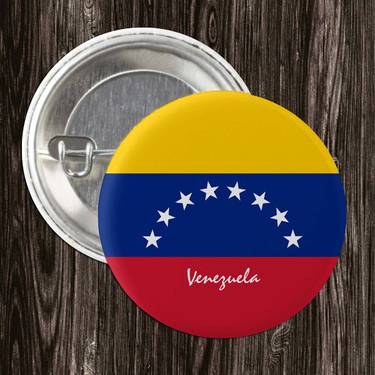 Venezuela-Knopf, patriotische venezolanische Flagg Button