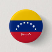 Venezuela-Knopf, patriotische venezolanische Flagg Button (Vorderseite)
