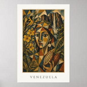 Venezuela Kulturerbe Kunst Lateinamerika Reise Poster