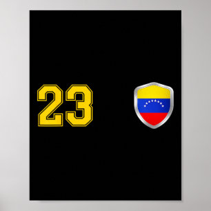 Venezuela - La Vinotinto Team Fußball-Design für V Poster
