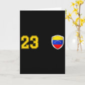 Venezuela - La Vinotinto Team Soccer Design For Ve Karte (Gelbe Blume)
