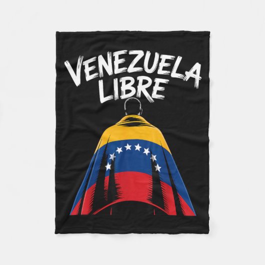 Venezuela Libre 2026 Venezuela Flag  Fleecedecke (Vorderseite)
