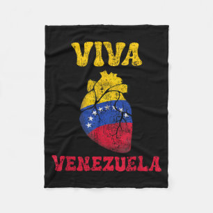 Venezuela Libre 2026 Venezuela Herz Flagge Fleecedecke