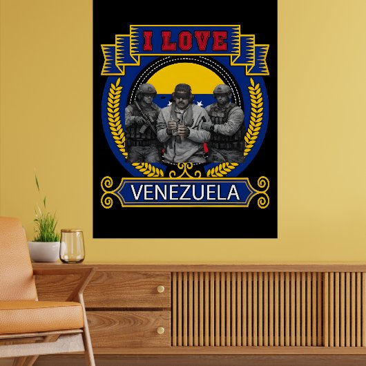 Venezuela Libre Captured Live Maduro T-shirt Poster (Wohnzimmer 2)