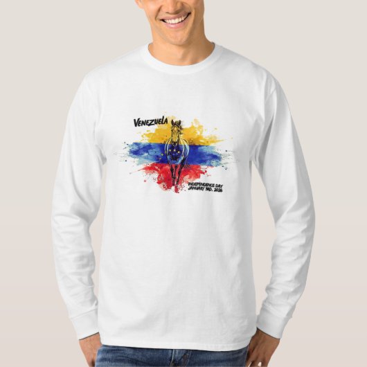 Venezuela Libre – Día de la Independencia 2026 T-Shirt (Vorderseite)