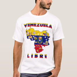 Venezuela Libre - Free Venezuela map T-shirt