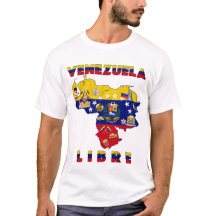 Venezuela Libre - Kostenloses Venezuela-Karten-T-S