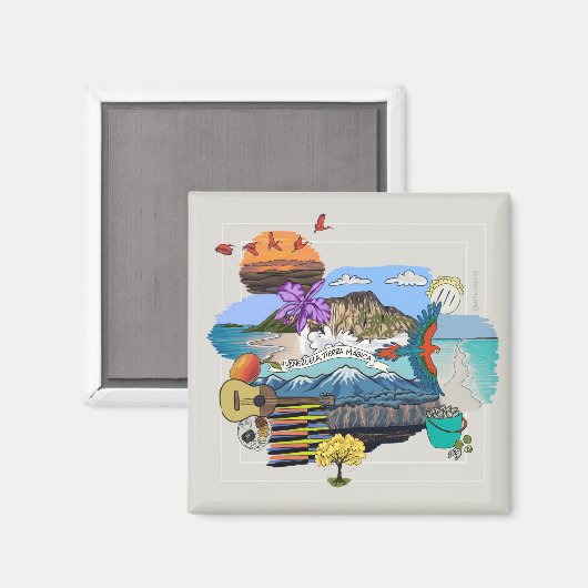 Venezuela ✨ Magnet des Landes (Vorderseite/Rückseite)