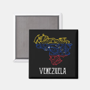 Venezuela Mandala Map Magnet