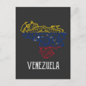 Venezuela Mandala Map Postkarte (Vorderseite)