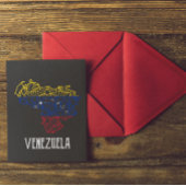 Venezuela Mandala Map Postkarte