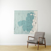 Venezuela Map - Vintage High Detailed vintage Illu Wandteppich (Beispiel (Horizontal))