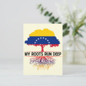 Venezuela, meine Wurzeln, üben einen tiefen venezo Postkarte (Stehend Vorderseite)