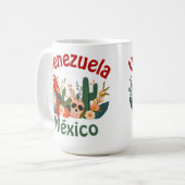 Venezuela ❤️ México | Diseño cultural latino Kaffeetasse (Vorderseite Links)