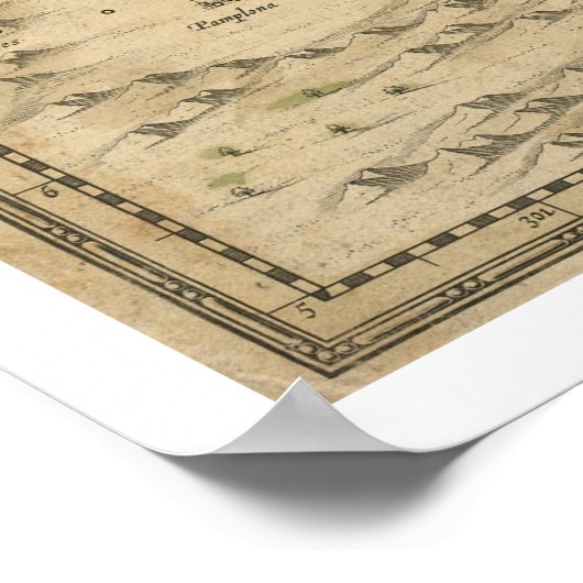 Venezuela nach Hondius Map - 1630 Poster (Ecke)