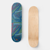 Venezuela National Pride Wordcloud Skateboard (Vorderseite)