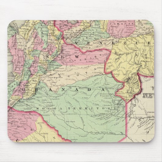 Venezuela, New Granada und Ecuador Mousepad (Vorne)