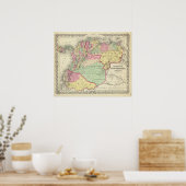 Venezuela, New Granada und Ecuador Poster (Küche)