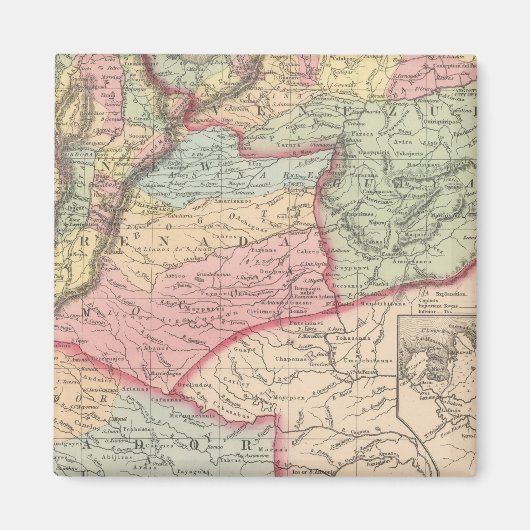 Venezuela, New Grenada und Equador 2 Magnet (Vorne)