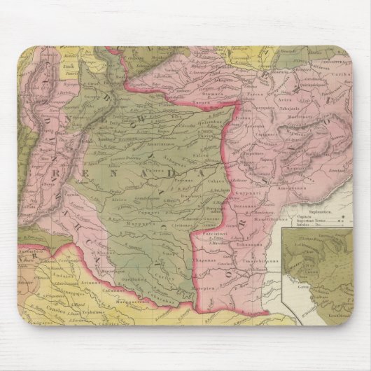 Venezuela, New Grenada und Equador Mousepad (Vorne)