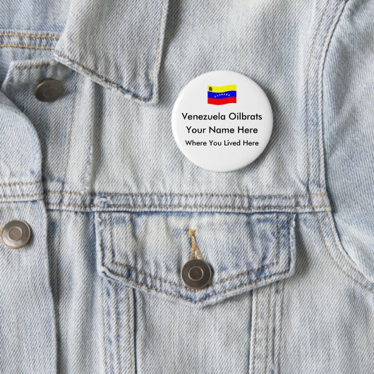 Venezuela Oilbrats - kundengebundener Knopf Button (Beispiel)