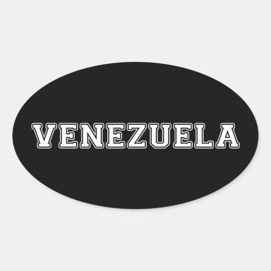 Venezuela Ovaler Aufkleber (Vorderseite)