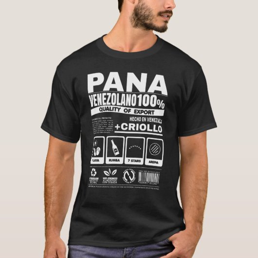 Venezuela Pana 100% Venezolano T - Shirt (Vorderseite)