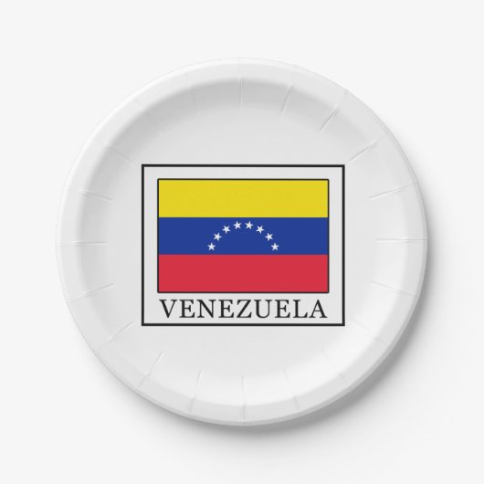 Venezuela Pappteller (Vorderseite)