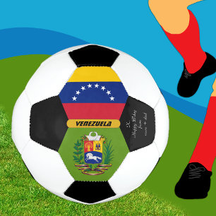 Venezuela Personalisiert, Fahne, Foto Fußball-Ball Fußball