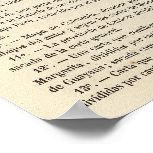 Venezuela Poster (Ecke)