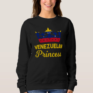 Venezuela Proud Venezuelan Flag Hispanic Girl Woma Sweatshirt