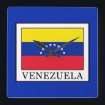 Venezuela Quadratische Wanduhr<br><div class="desc">Venezuela</div>