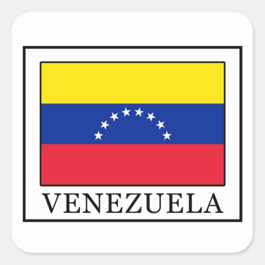 Venezuela Quadratischer Aufkleber (Vorderseite)