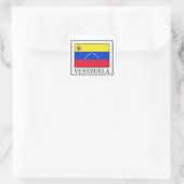Venezuela Quadratischer Aufkleber (Tasche)