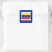 Venezuela Quadratischer Aufkleber (Tasche)