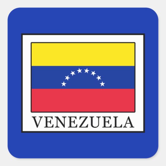 Venezuela Quadratischer Aufkleber (Vorderseite)