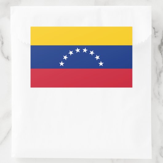 Venezuela Rechteckiger Aufkleber (Tasche)