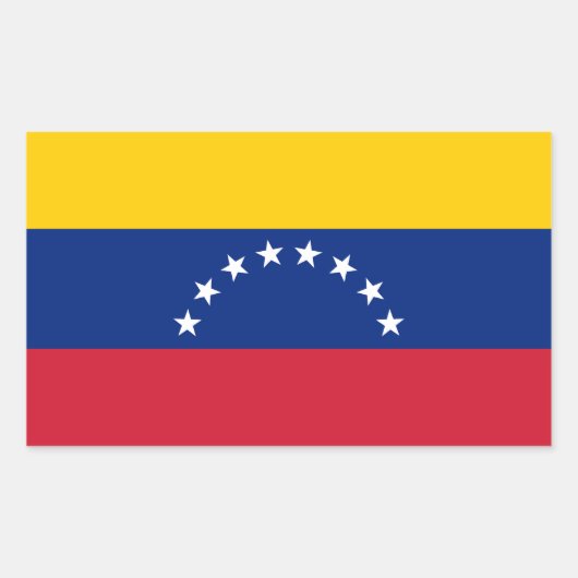Venezuela Rechteckiger Aufkleber (Vorderseite)
