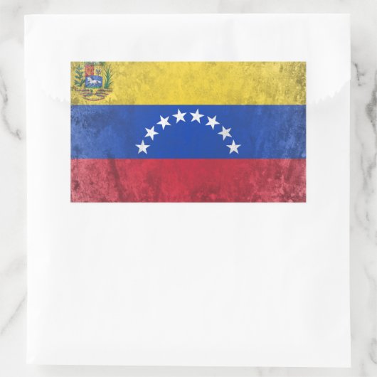 Venezuela Rechteckiger Aufkleber (Tasche)