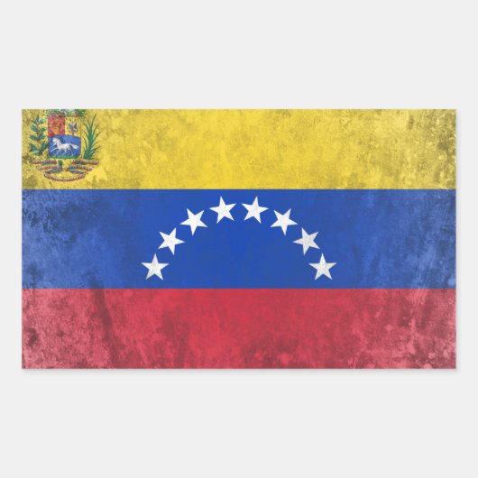 Venezuela Rechteckiger Aufkleber (Vorderseite)