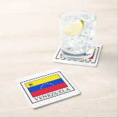 Venezuela Rechteckiger Pappuntersetzer (Vor Ort)