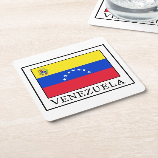 Venezuela Rechteckiger Pappuntersetzer (angewinkelt)