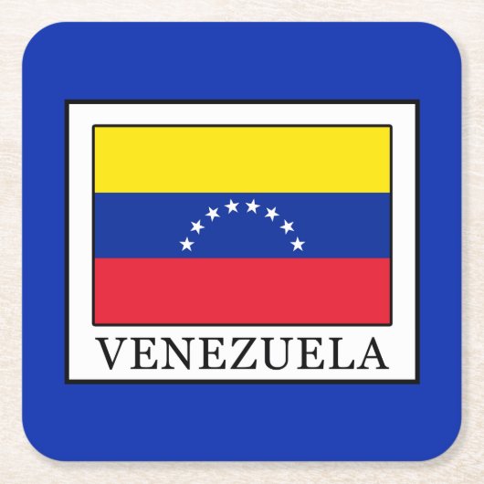 Venezuela Rechteckiger Pappuntersetzer (Vorderseite)