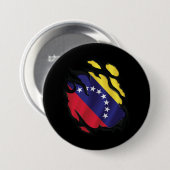 Venezuela-Rippfahne Button (Vorne & Hinten)