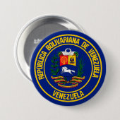 Venezuela-Runde Button (Vorne & Hinten)